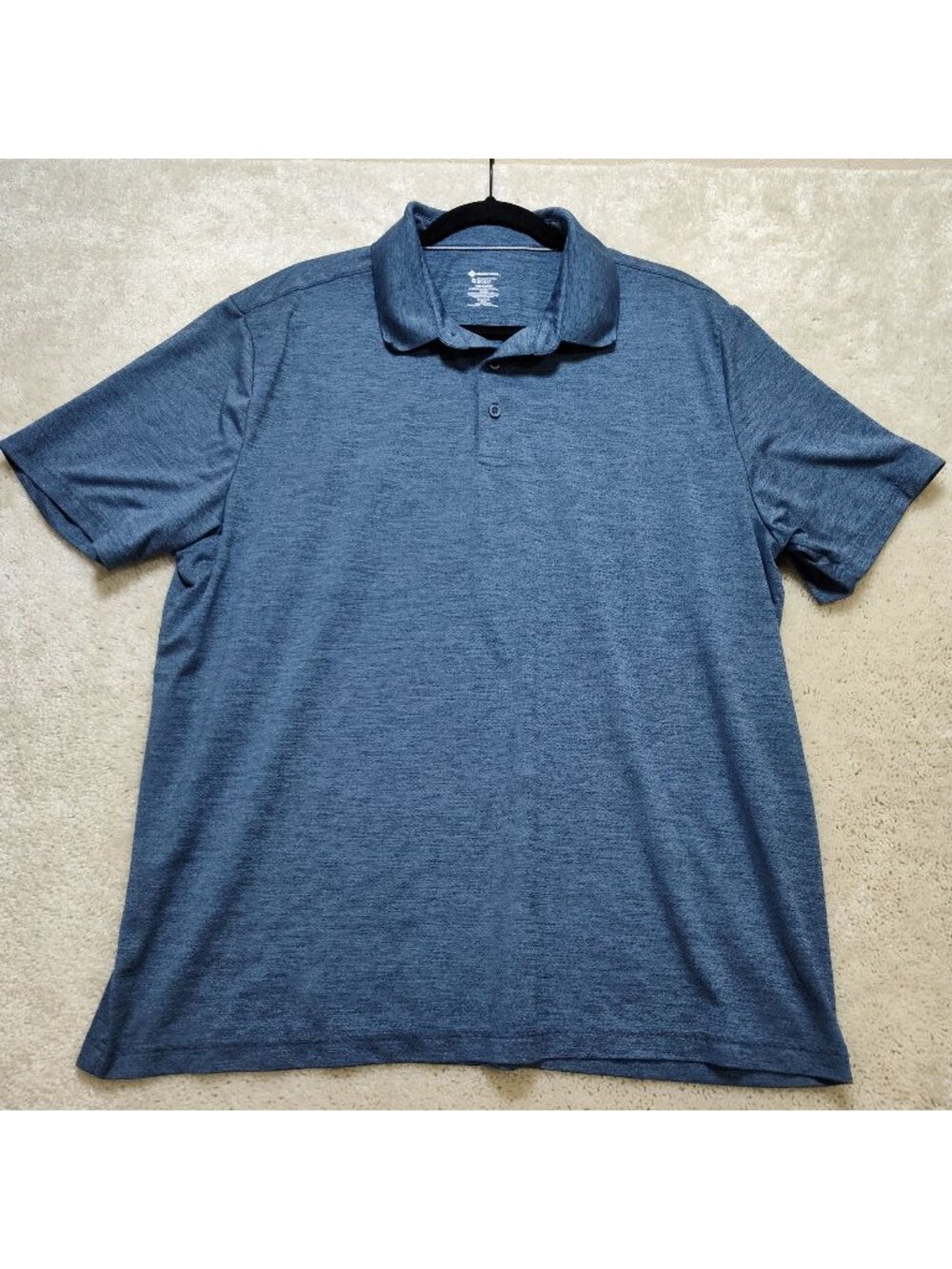 Member's Mark Polo Shirt Men Size XL Performance Stretch Short Sleeve Golf Top